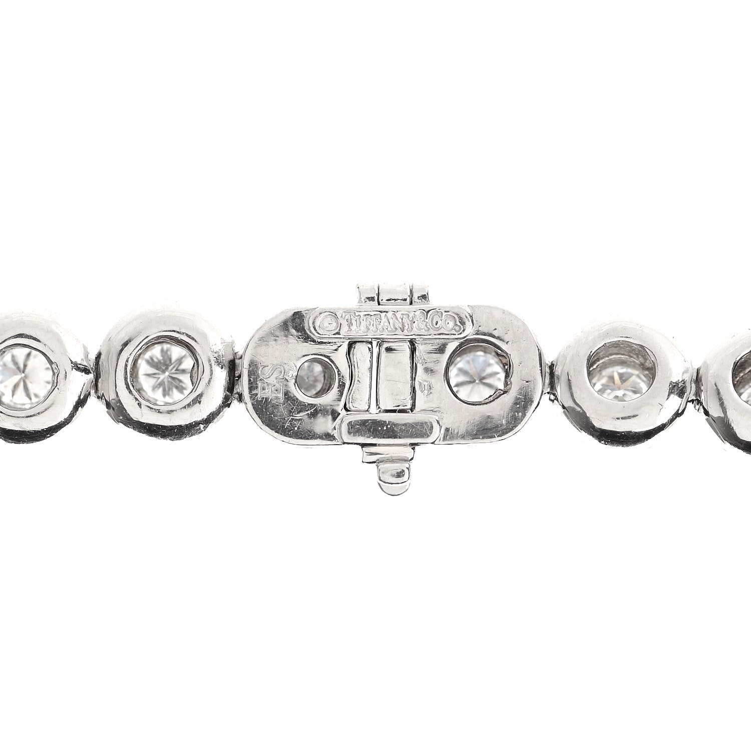 Tiffany Platinum Diamond Elsa Peretti Bezel Set Tennis Necklace 4 of 4