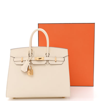 Hermes Epsom Birkin Sellier 25 Nata 2 of 9