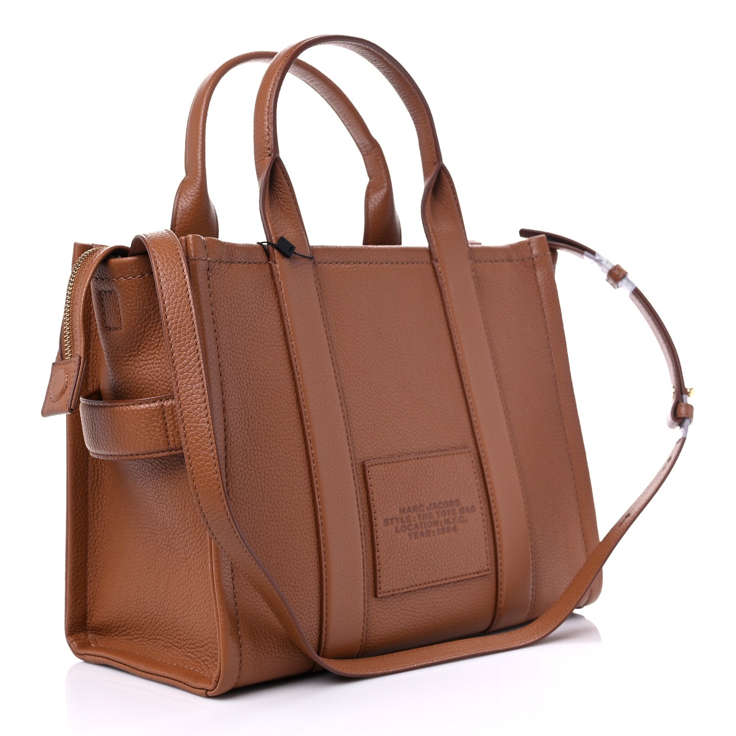 Marc Jacobs Grained Calfskin Medium The Tote Bag Argan Oil 3 of 12