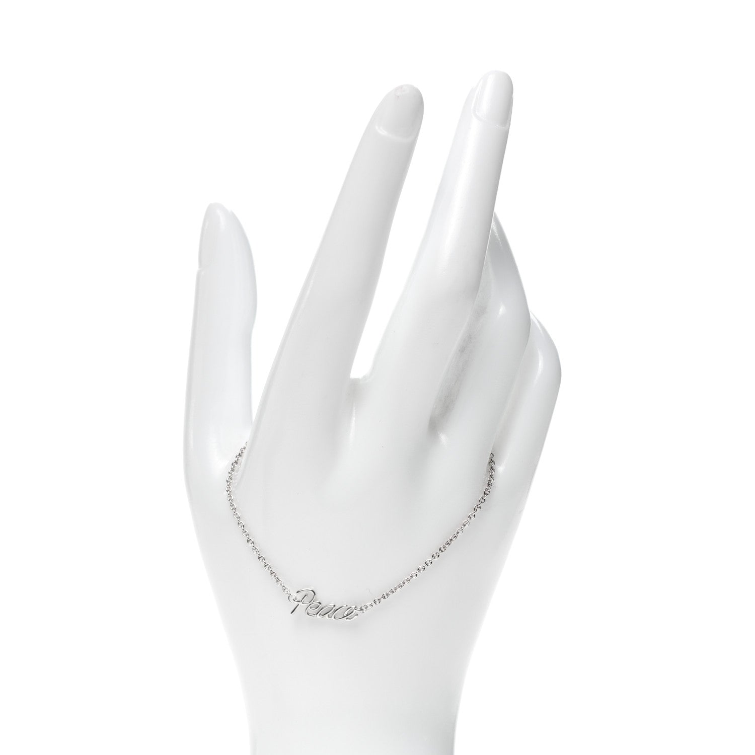 Tiffany Sterling Silver Graffiti Peace Bracelet 2 of 6