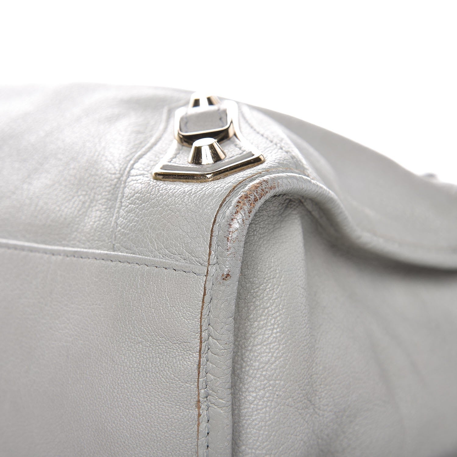 Balenciaga Chevre Gold Metallic Edge Hardware City Gris Perle 16 of 20