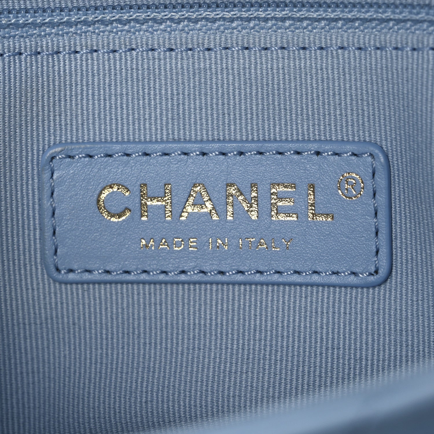 Chanel Lambskin Quilted Small Lacquered Chain Flap Light Blue 5 of 9