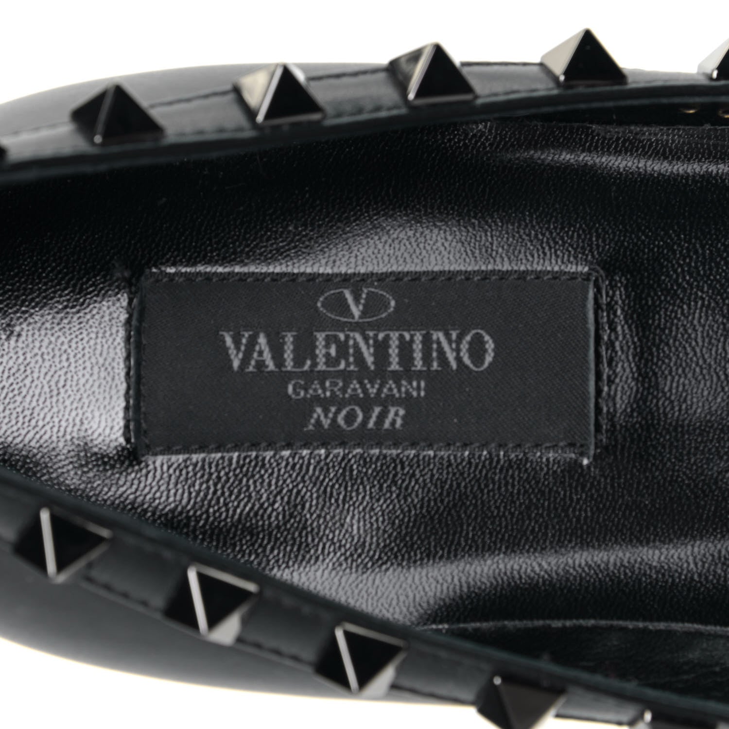 Valentino Garavani Calfskin Rockstud Ballerina Flats 36 Black 11 of 11