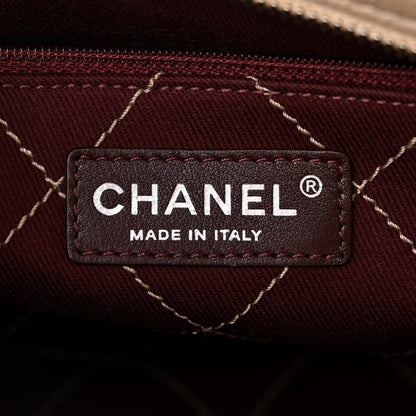 Chanel Caviar Quilted Deauville Bowling Bag Beige 6 of 12