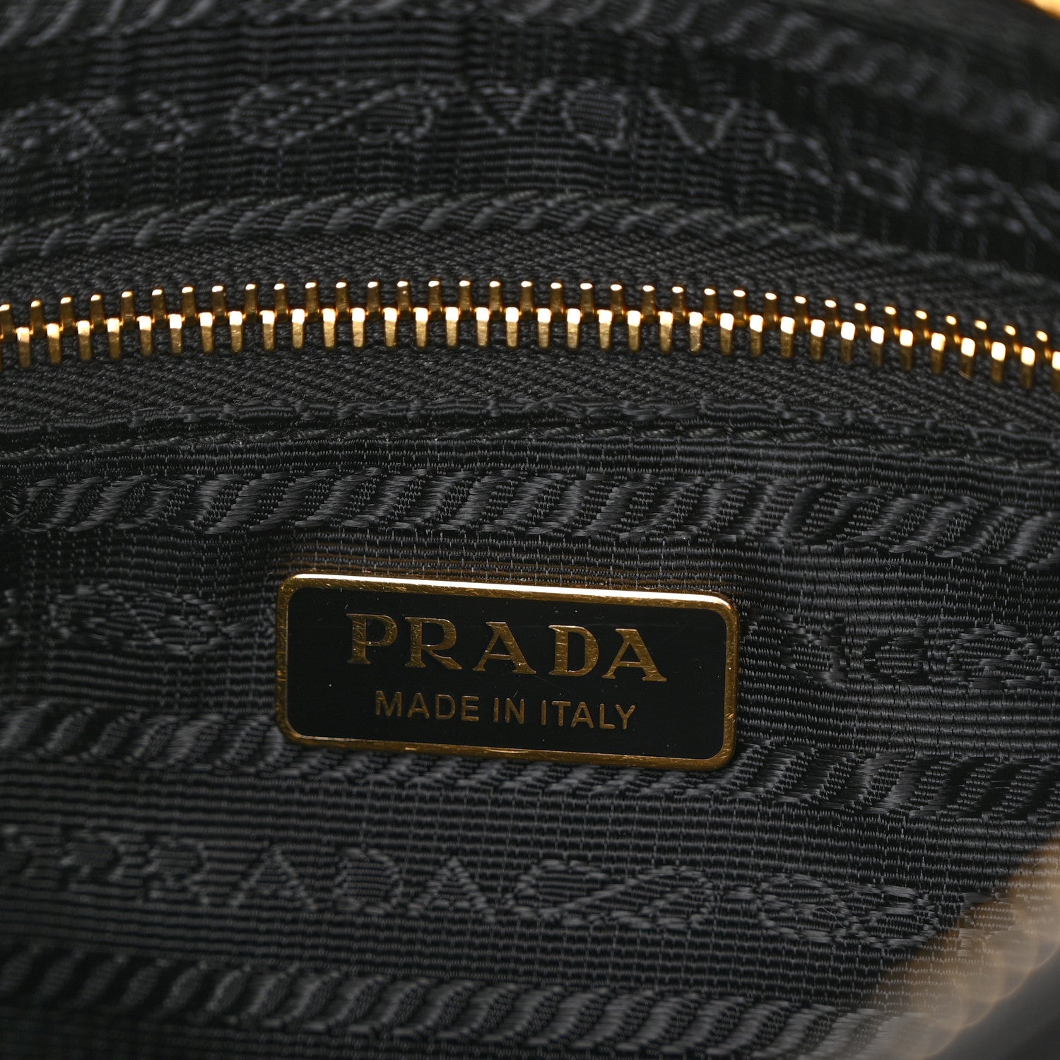 Prada Tessuto Nylon Saffiano Mini Re-Edition 2005 Bag Black 6 of 9
