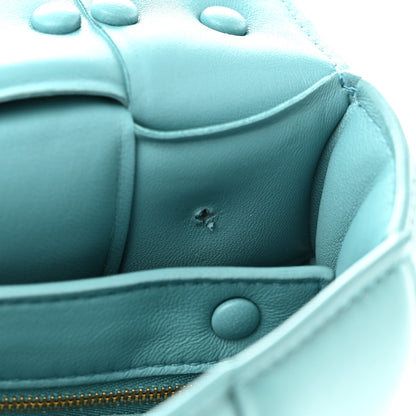 Bottega Veneta Lambskin Maxi Intrecciato Padded Chain Cassette Crossbody Bag Linoleum 10 of 10