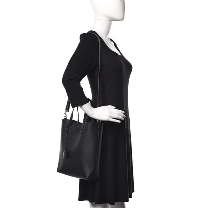 Saint Laurent Calfskin Toy Shopping Tote Black 2 of 10