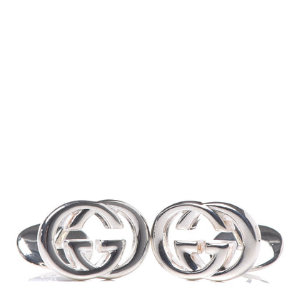 Gucci Sterling Silver Interlocking G Cufflinks 1 of 6