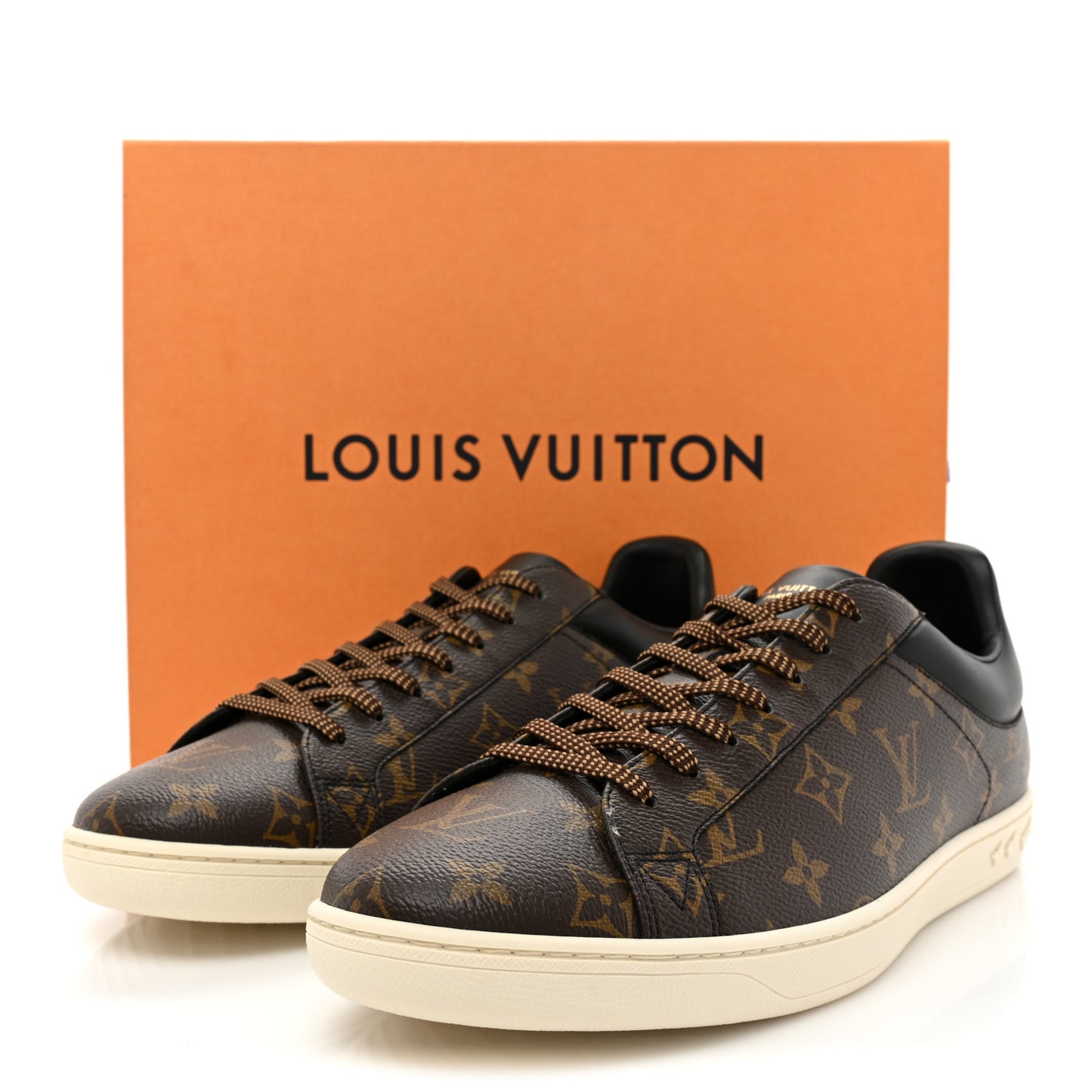Calfskin Monogram Mens Luxembourg Sneakers 9.5