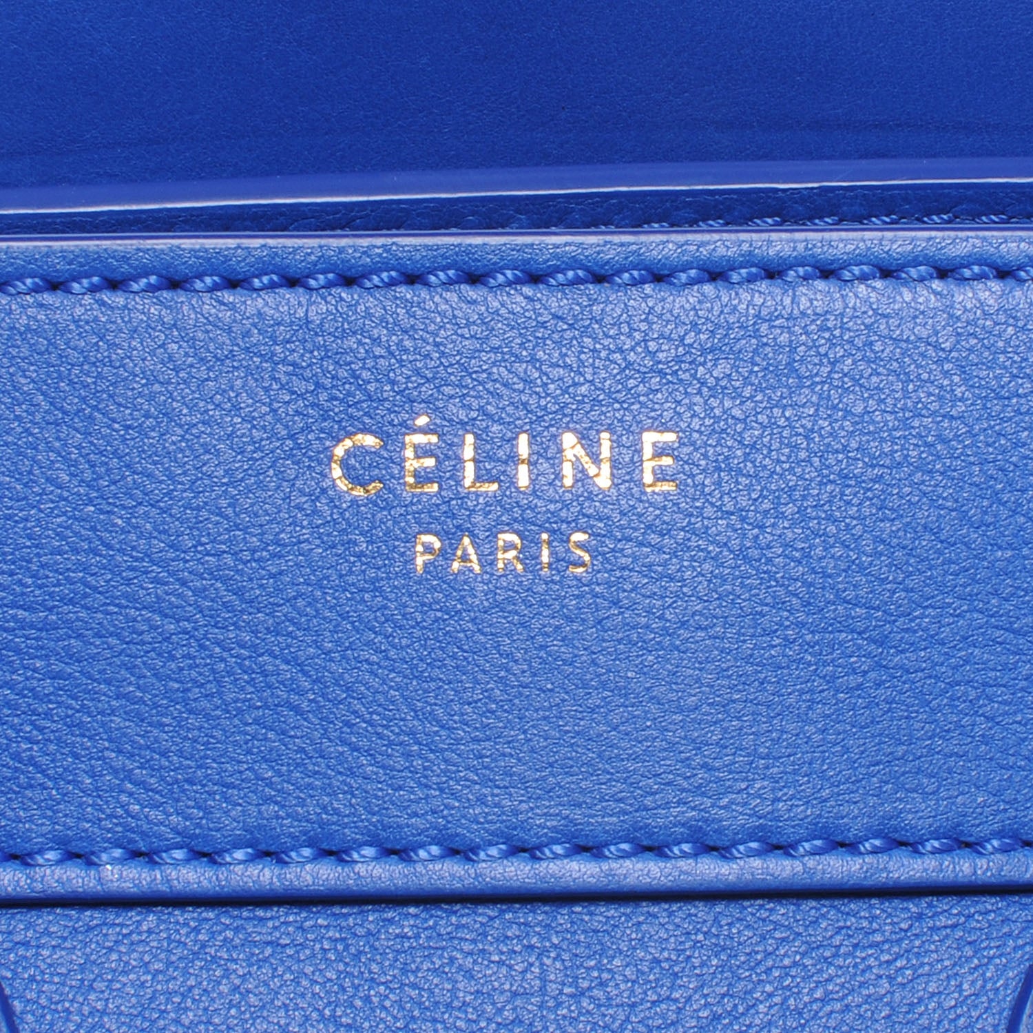 Celine Smooth Calfskin Micro Luggage Bag Cobalt Royal Blue 8 of 8