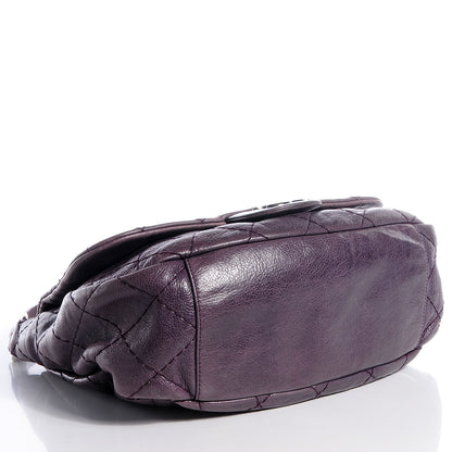 Chanel Glazed Calfskin On The Road XL Flap Purple 4 of 8