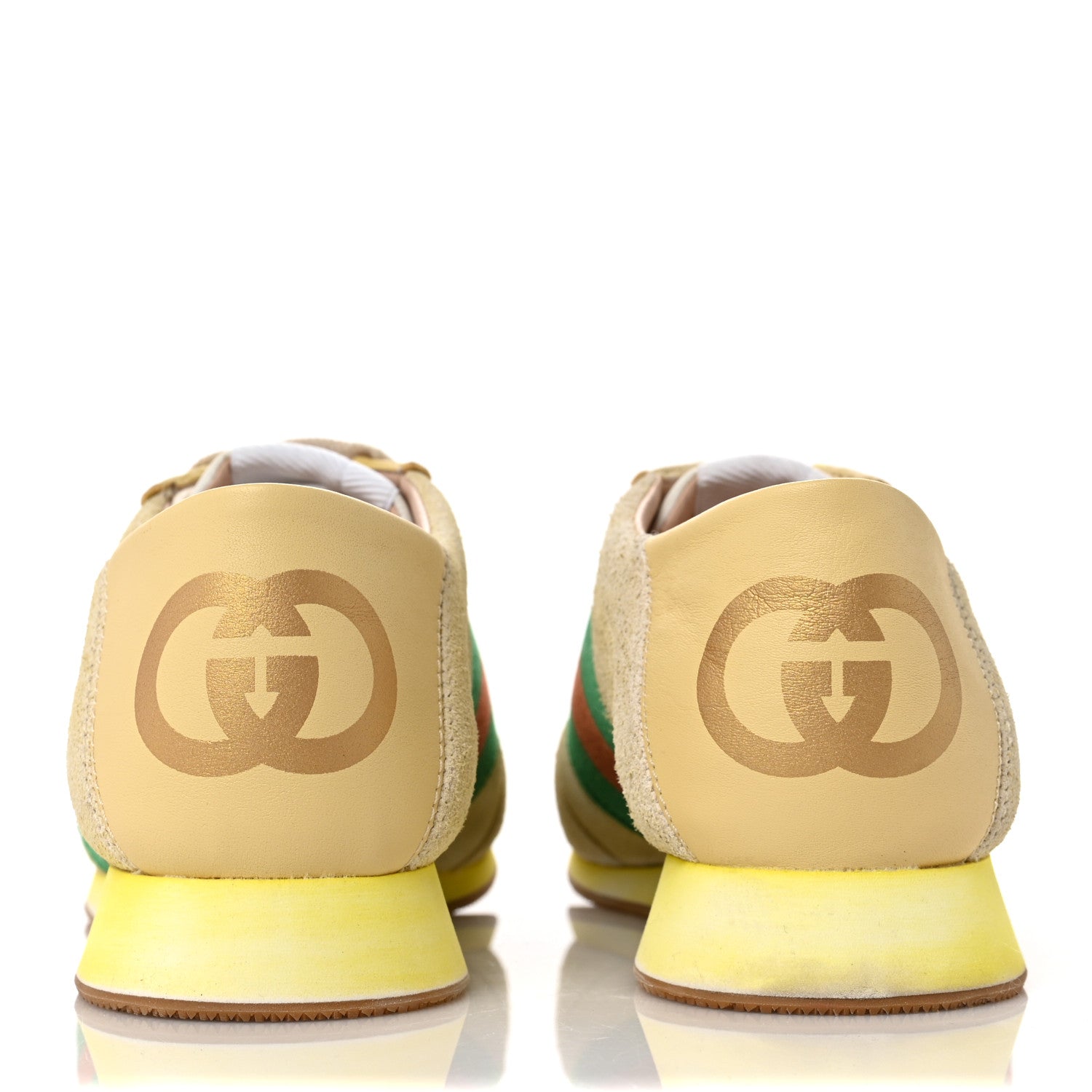 Gucci Suede Web Womens Rocket Sneakers 37.5 Burro 5 of 10