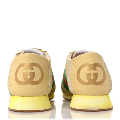 Gucci Suede Web Womens Rocket Sneakers 37.5 Burro 5 of 10