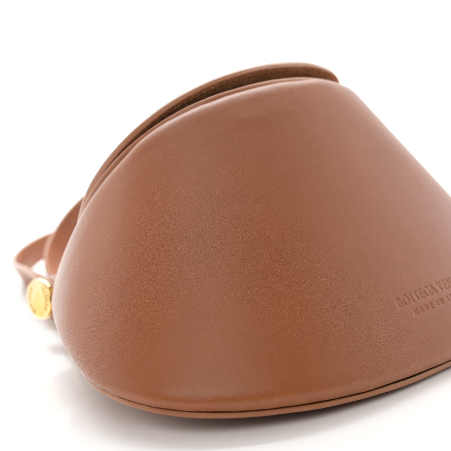 Bottega Veneta Calfskin Small Fisherman Bag Wood Muse Brass 8 of 10