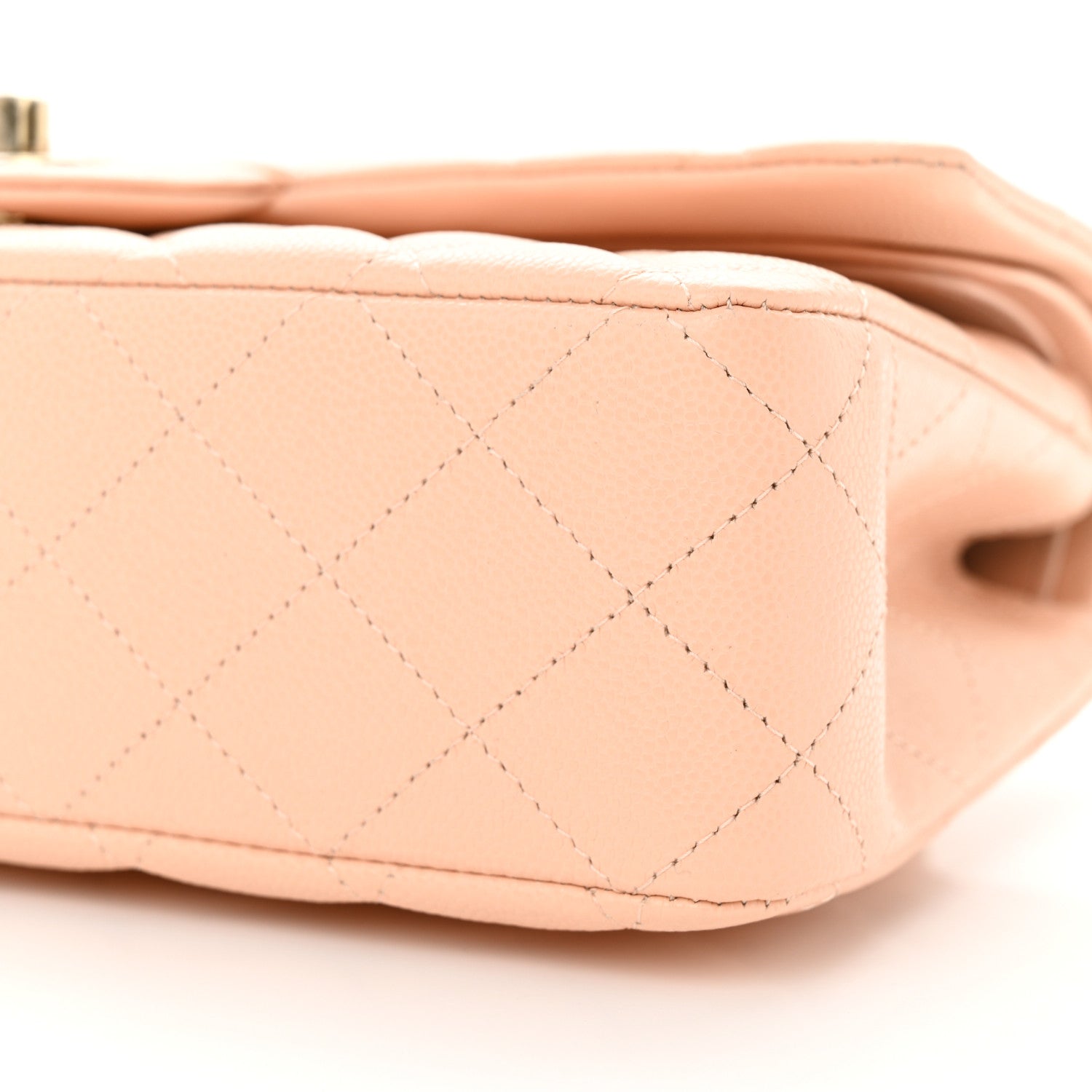 Chanel Caviar Quilted Medium Double Flap Beige 9 of 10