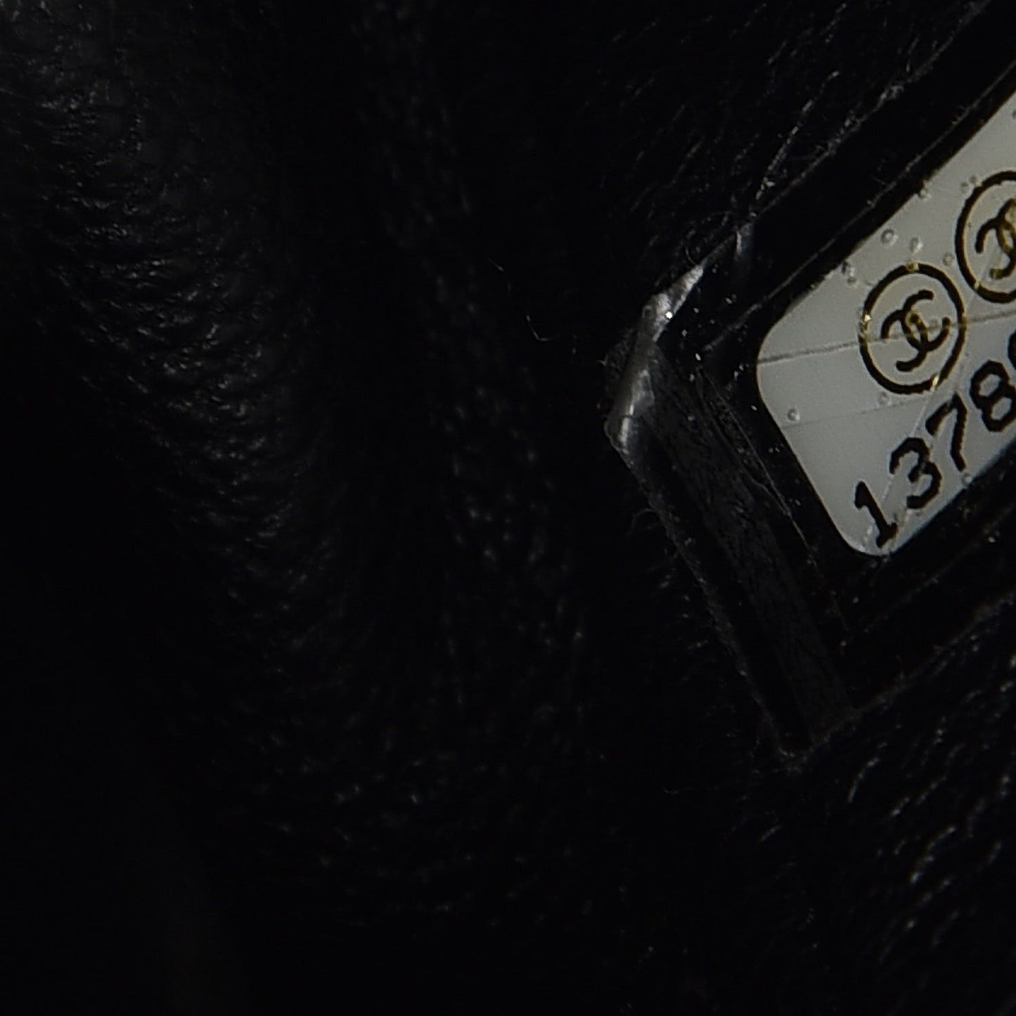 Patent Quilted Jumbo Single Flap Black
