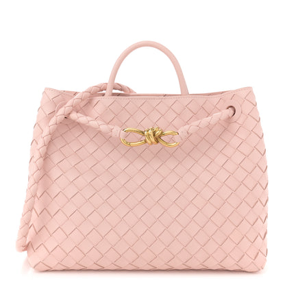 Bottega Veneta Nappa Intrecciato Medium Andiamo Shoulder Bag Lotus 1 of 10