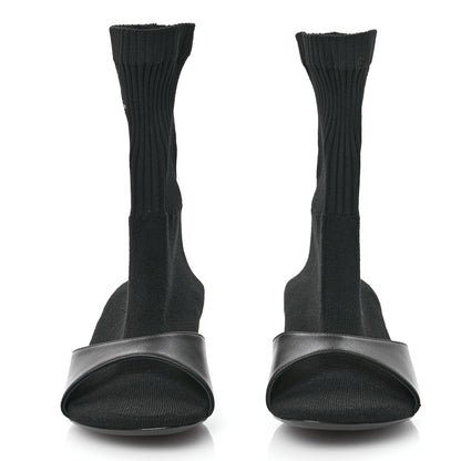 Balenciaga Calfskin Knit Sock Bootie 37 Black 2 of 7