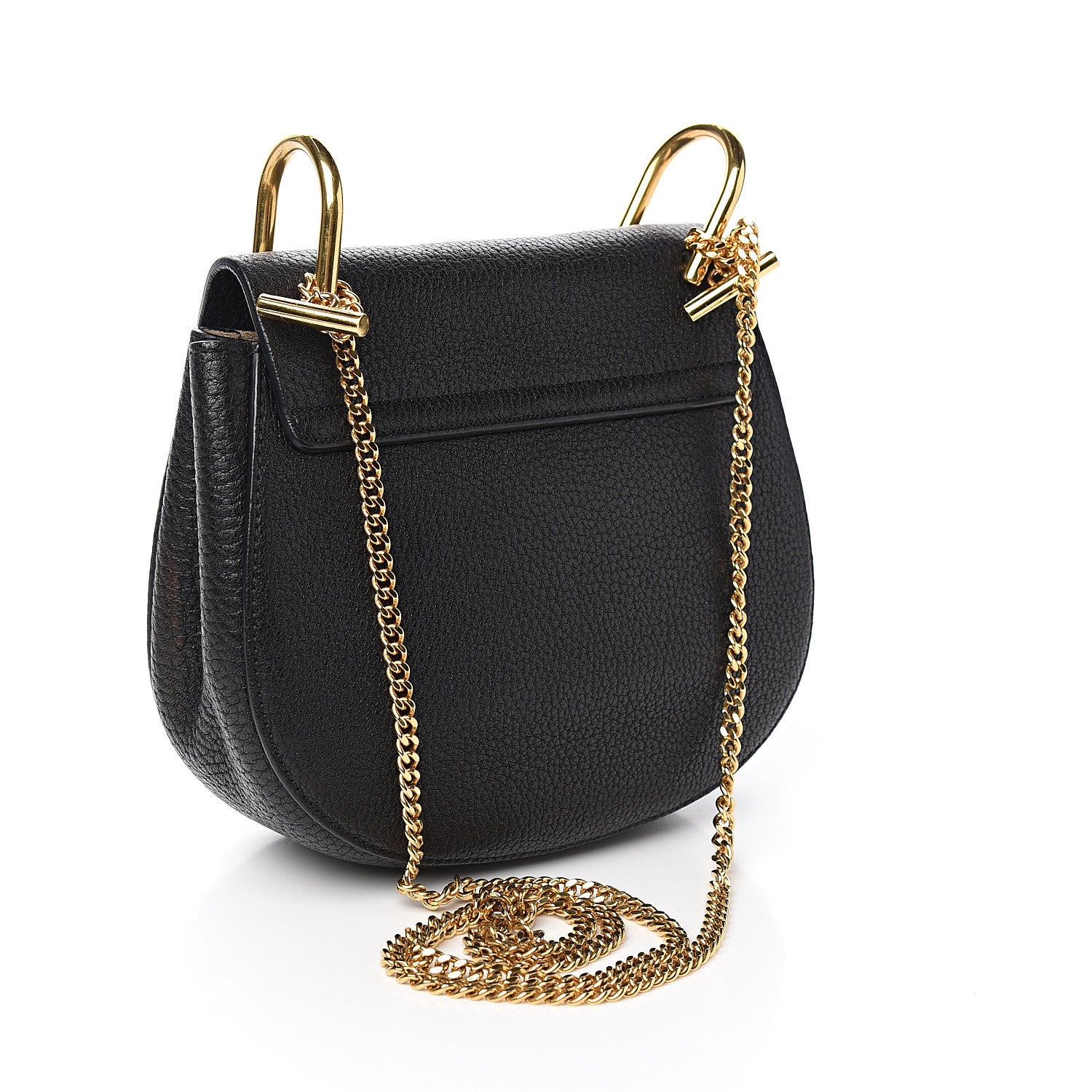 Chloe Grained Lambskin Mini Drew Shoulder Bag Black 2 of 10