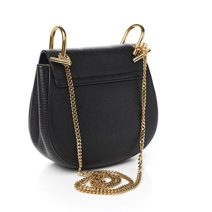 Chloe Grained Lambskin Mini Drew Shoulder Bag Black 2 of 10