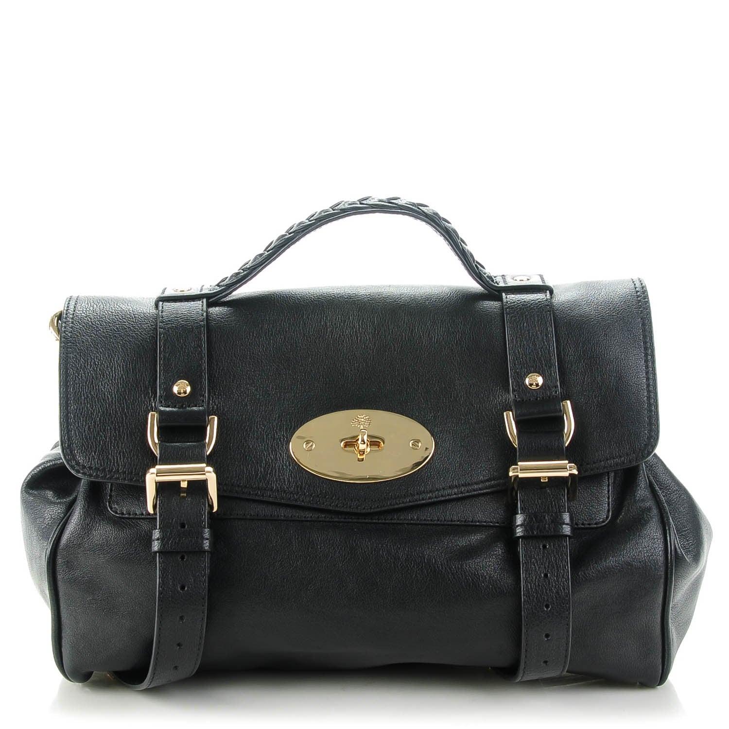 Mulberry Polished Buffalo Medium Alexa Black 1 of 7