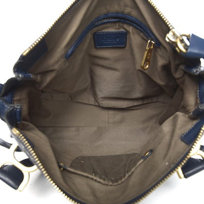Chloe Calfskin Medium Marcie Satchel Royal Navy 5 of 10