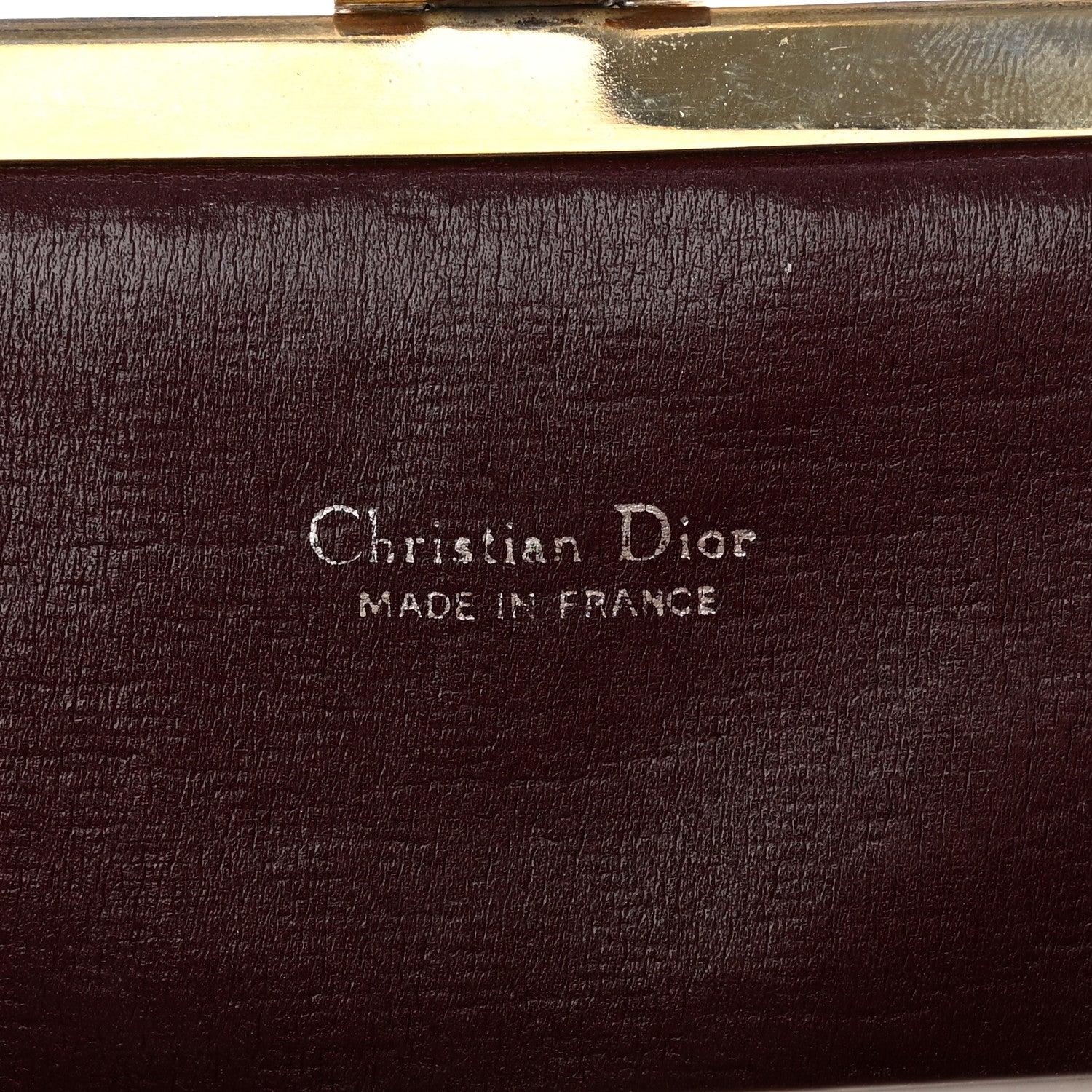 Christian Dior Monogram Clutch Burgundy 6 of 15