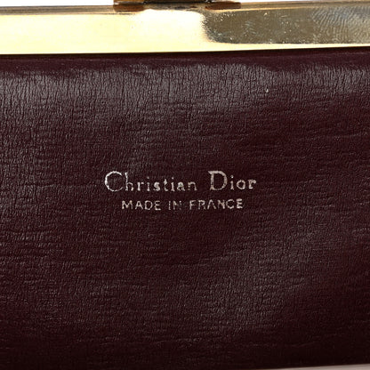 Christian Dior Monogram Clutch Burgundy 6 of 15