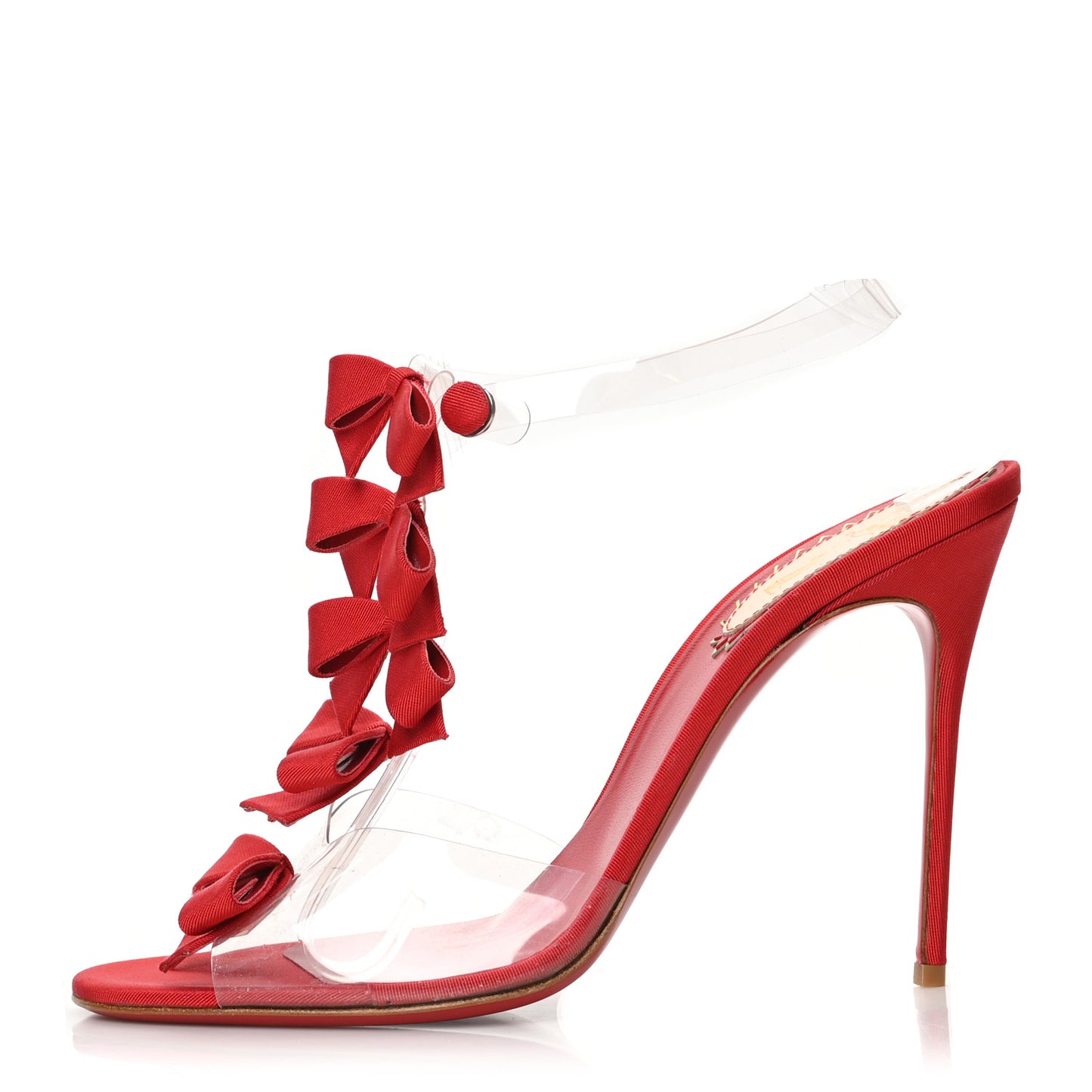 Grossgrain PVC Bow Bow 20th Anniversary 100 Pumps 41 Red