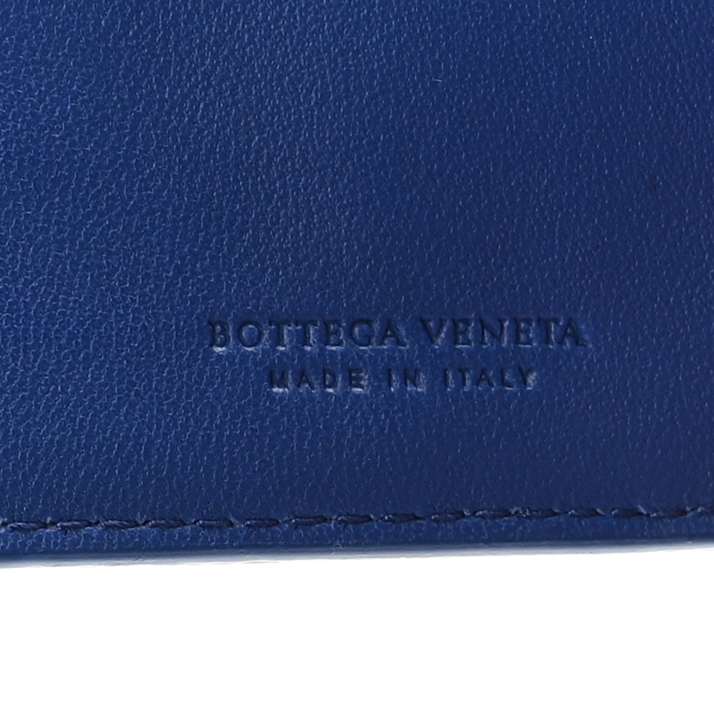 Nappa Intrecciato Continental Wallet Blue