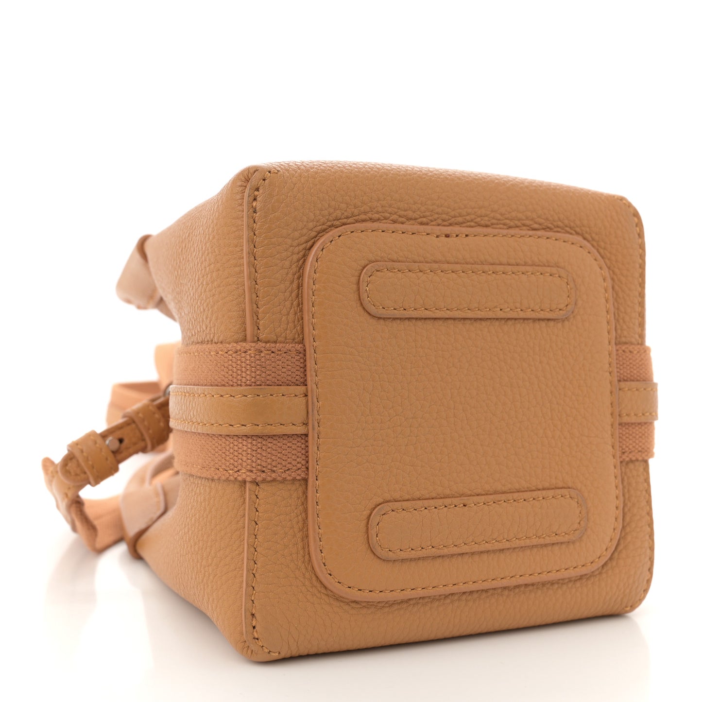 Grained Calfskin Micro Bale Bag Spiced Curry