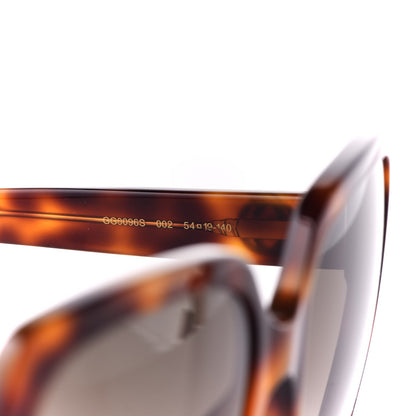Gucci Acetate Square Frame GG0096S Sunglasses Tortoise 5 of 8