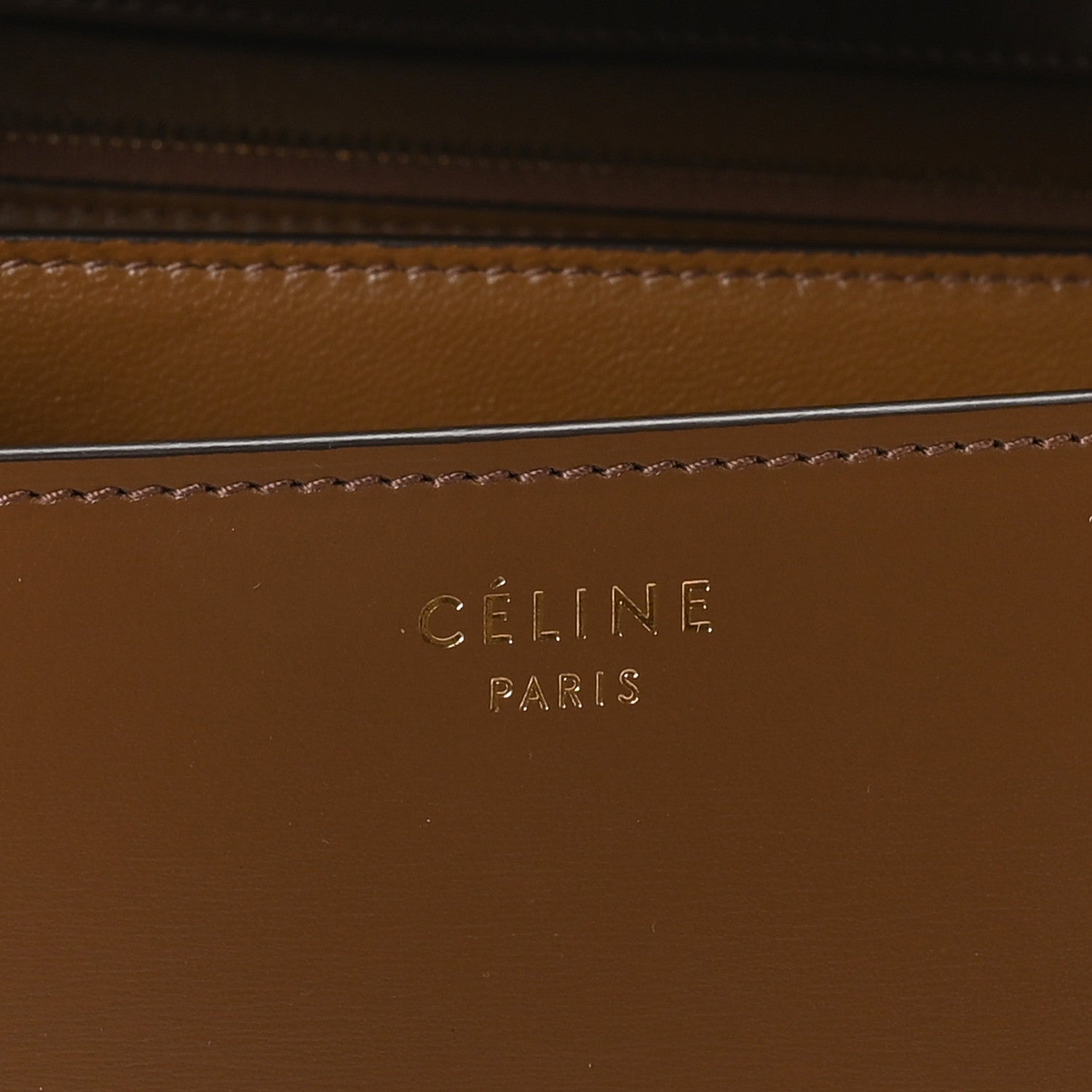 Celine Box Calfskin Medium Classic Box Flap Bag Camel 6 of 11
