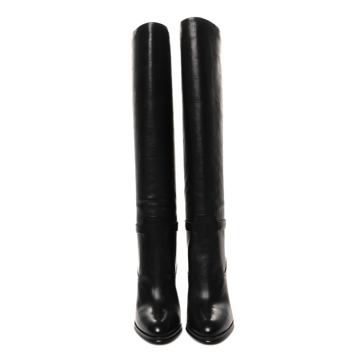 Grained Calfskin Diane 100 Boots 37 Black
