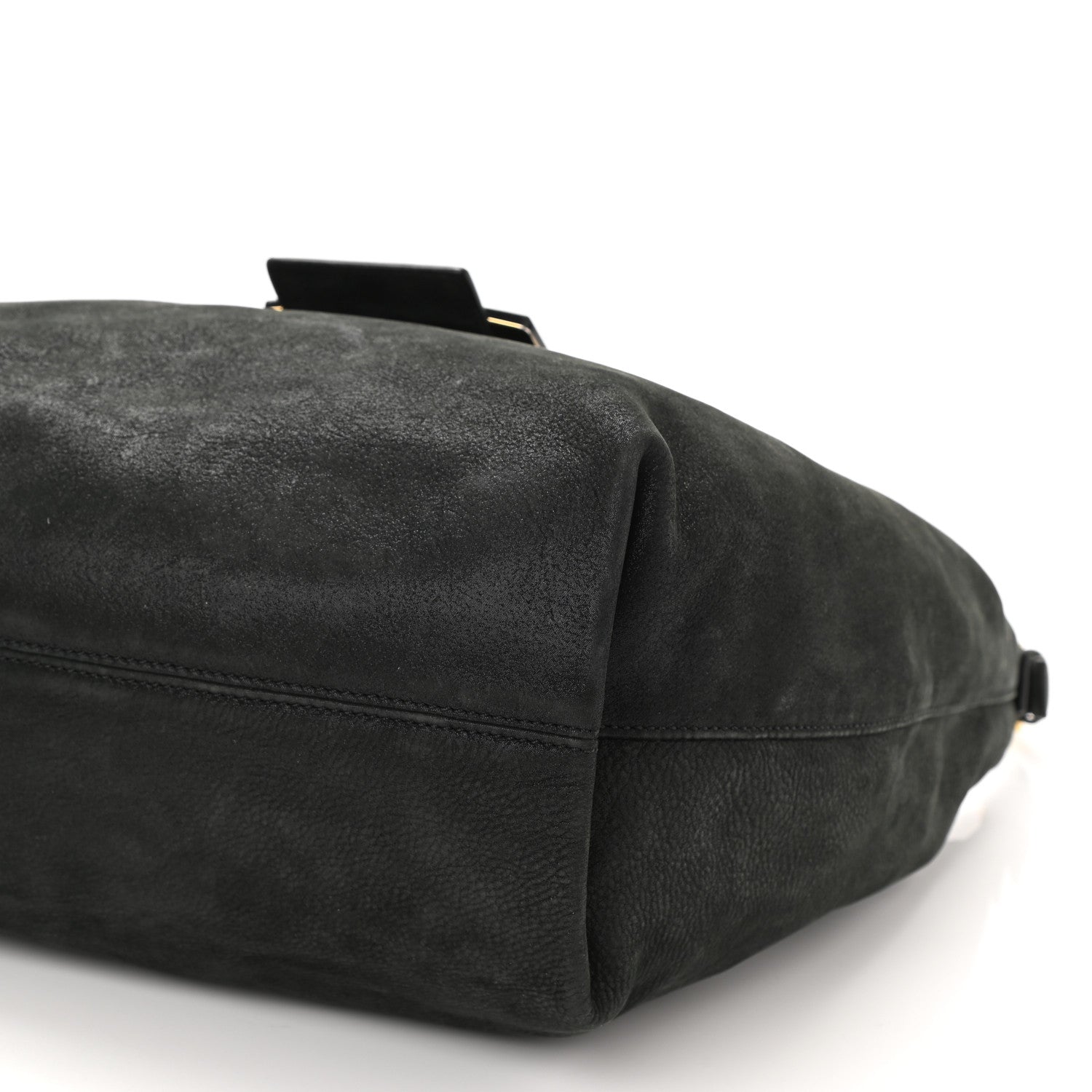Fendi Vitello Savana Forever Hobo Black Tartaruga Natural 8 of 9