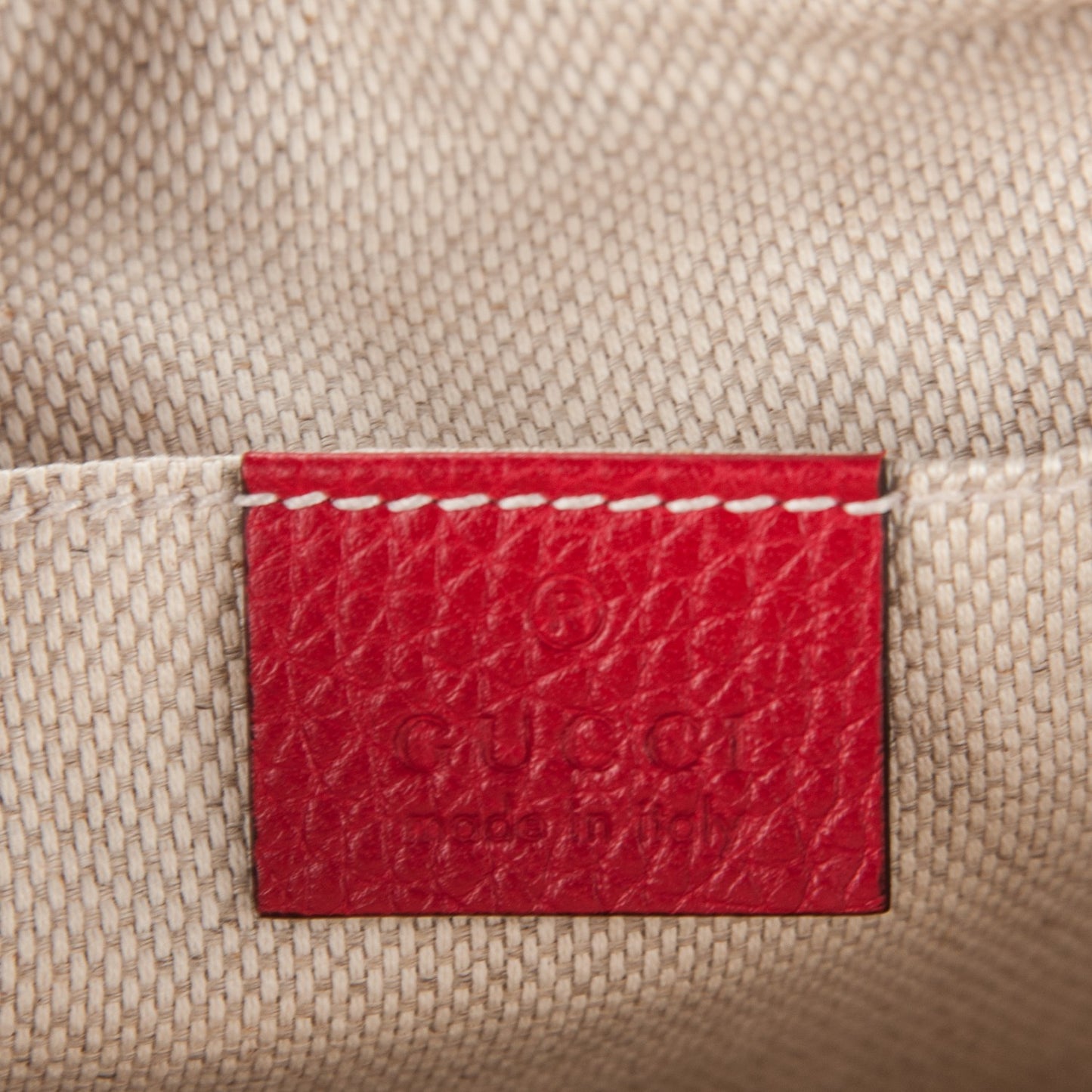 Pebbled Calfskin Small Soho Disco Bag Tabasco Red