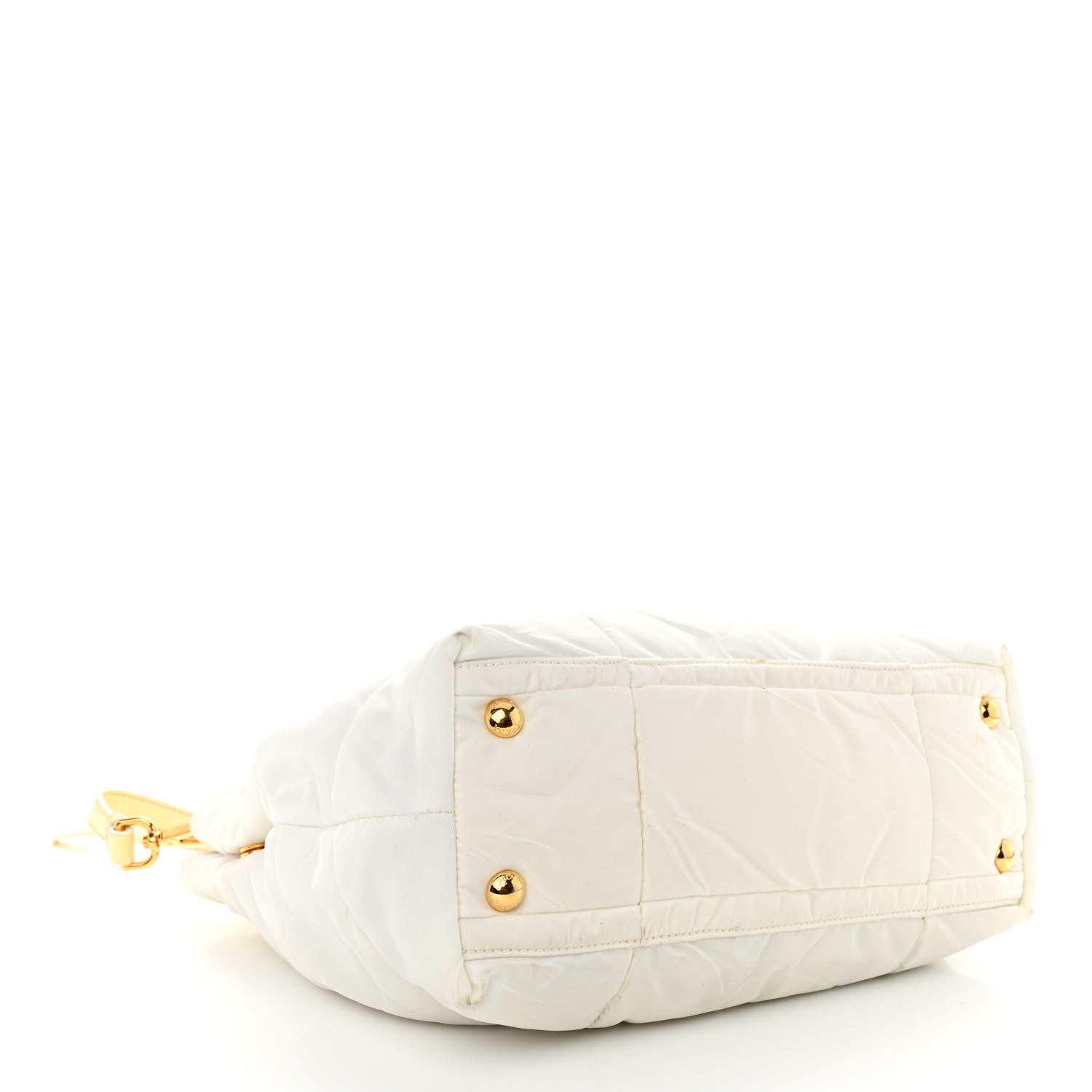 Prada Crispy Nylon Shopping Tote Bianco 4 of 12