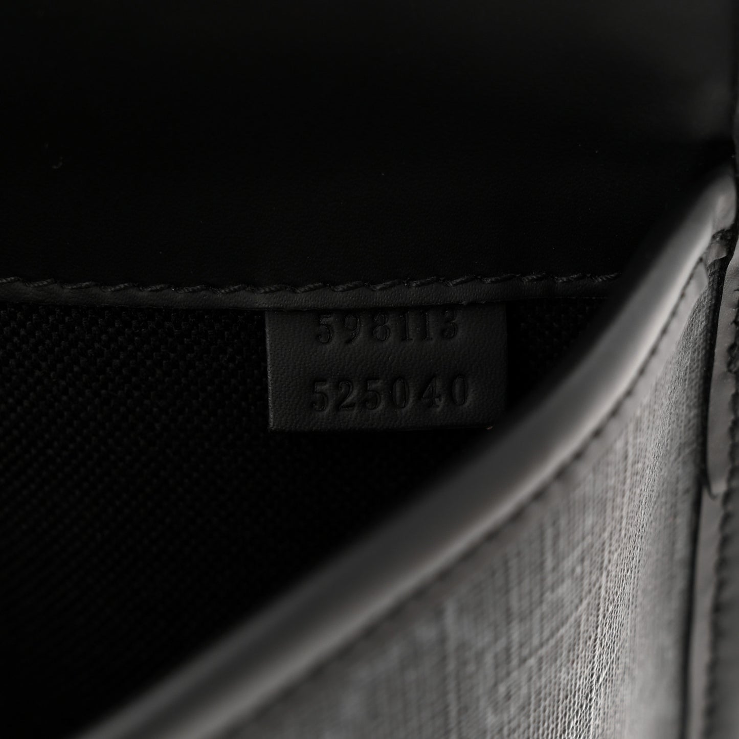 GG Supreme Monogram Web Slim Belt Bag Black Grey