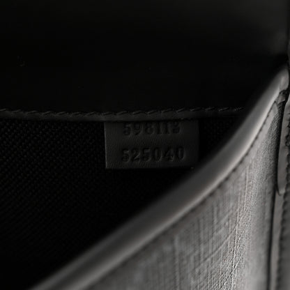 Gucci GG Supreme Monogram Web Slim Belt Bag Black Grey 7 of 10