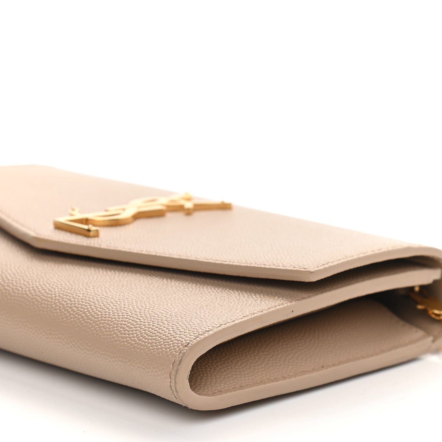 Grain De Poudre Monogram Uptown Chain Wallet Dark Beige