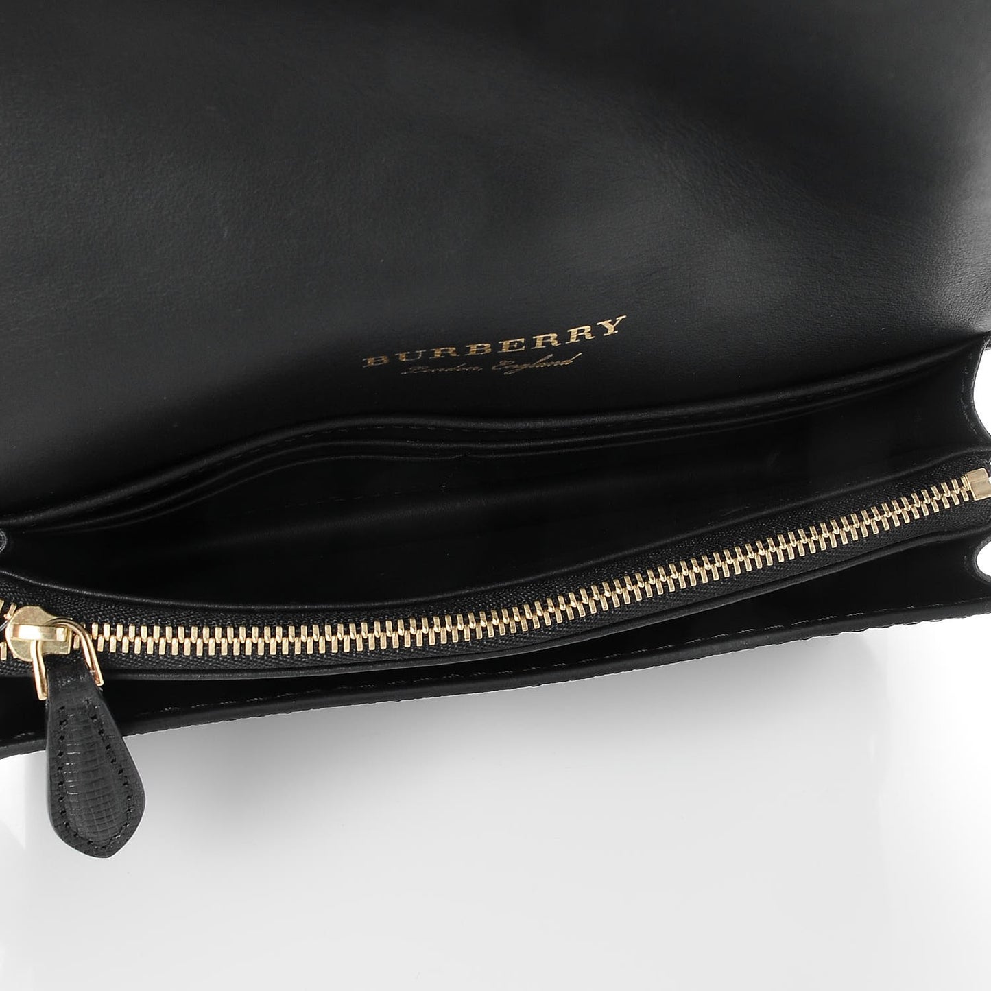 House Check Bridle Calfskin Small Buckle Bag Black