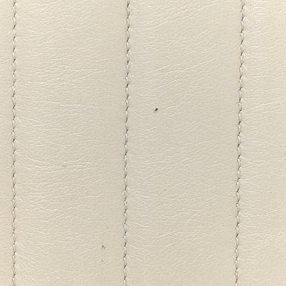 Saint Laurent Lambskin Matelasse Small Vicky Chain Bag White 16 of 17