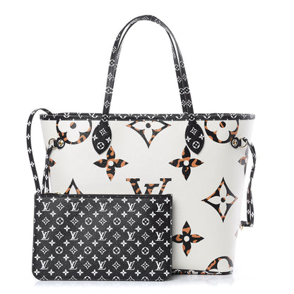 Louis Vuitton Monogram Giant Jungle Neverfull MM Ivory 1 of 11