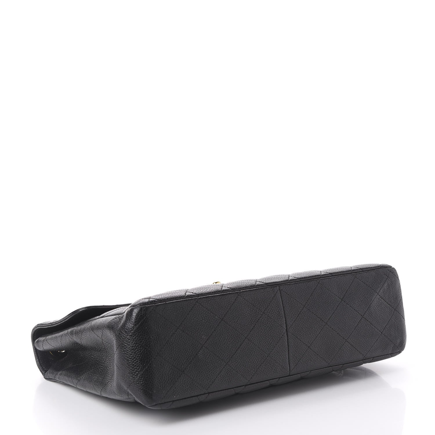 Chanel Caviar Quilted Jumbo Single Flap Black 3 of 8