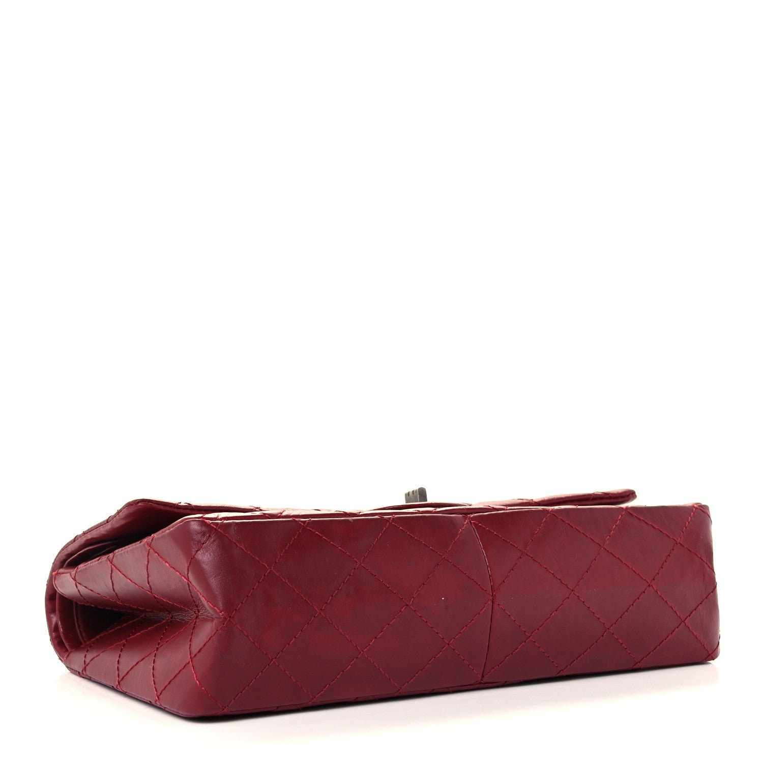Chanel Aged Calfskin Quilted 2.55 Reissue 226 Flap Red 3 of 9
