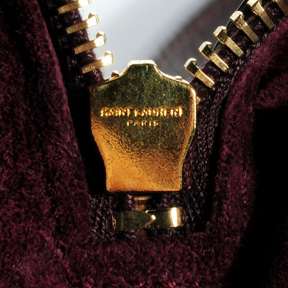 Saint Laurent Calfskin Classic Baby Duffle Wine 10 of 10