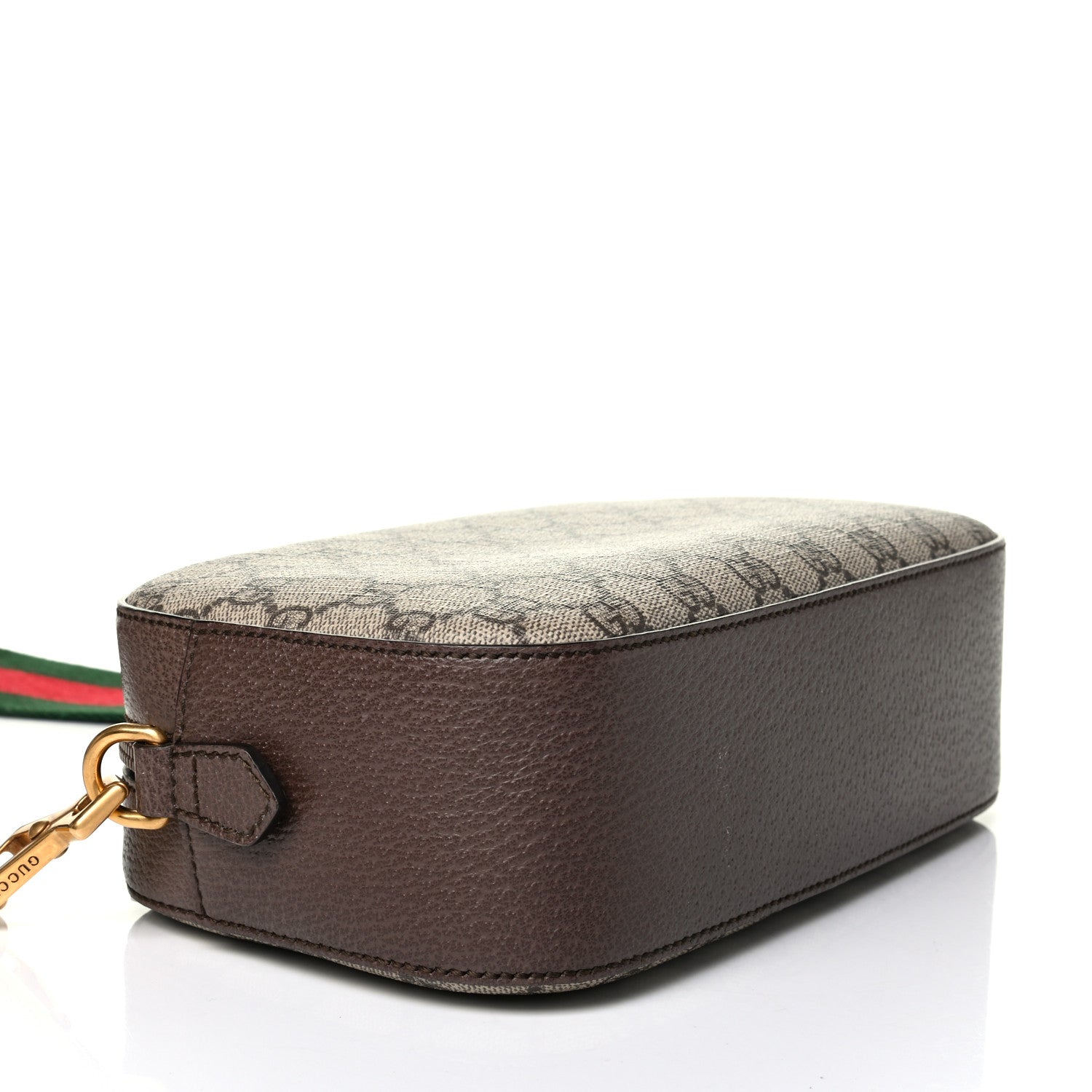 Gucci GG Supreme Monogram Web Neo Vintage Shoulder Bag Beige New Acero Crop 3 of 8