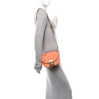 Moynat Carat Calfskin Flori PM Orange 2 of 10