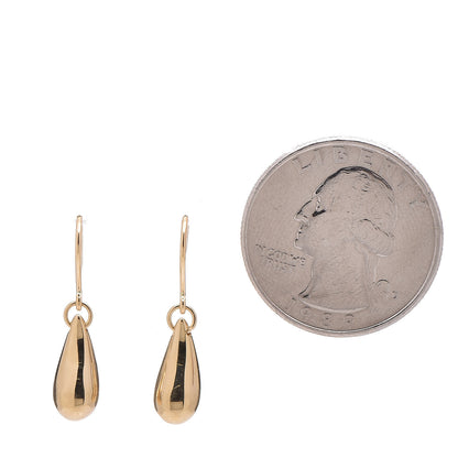 Tiffany 18K Yellow Gold Elsa Peretti Tear Drop Earrings 2 of 4