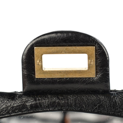 Chanel Glazed Calfskin 2.55 Reissue East West Clutch Black 6 of 8